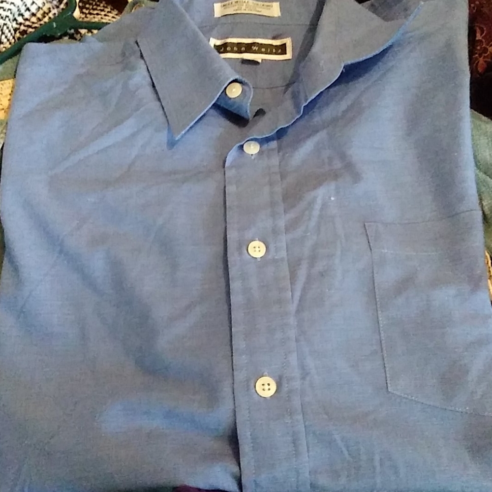 16 1/2 John Weitz shortsleeve Casual Shirt